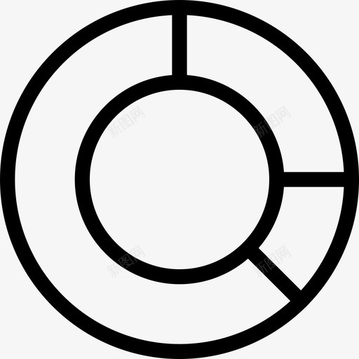 饼图业务和绩效线性svg_新图网 https://ixintu.com 饼图 业务 绩效 线性