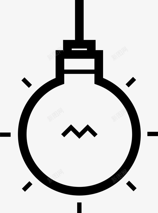 灯灯泡闪光灯svg_新图网 https://ixintu.com 灯泡 闪光灯 主意