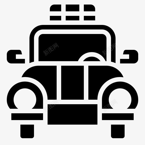 出租车汽车服务svg_新图网 https://ixintu.com 出租车 汽车 服务 游客 机场 标志