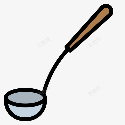 勺厨具6线颜色svg_新图网 https://ixintu.com 厨具 颜色