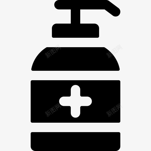 洗手液病毒190填充svg_新图网 https://ixintu.com 洗手 病毒 填充