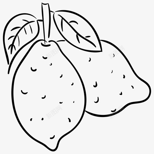 柠檬柑橘类水果食物svg_新图网 https://ixintu.com 柠檬 柑橘 橘类 水果 食物 多汁 冬夏 夏秋 系列 矢量 矢量图