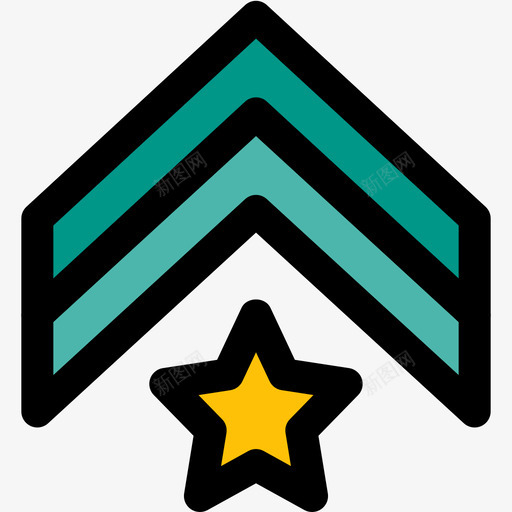 星星徽章22线形颜色svg_新图网 https://ixintu.com 星星 徽章 线形 颜色
