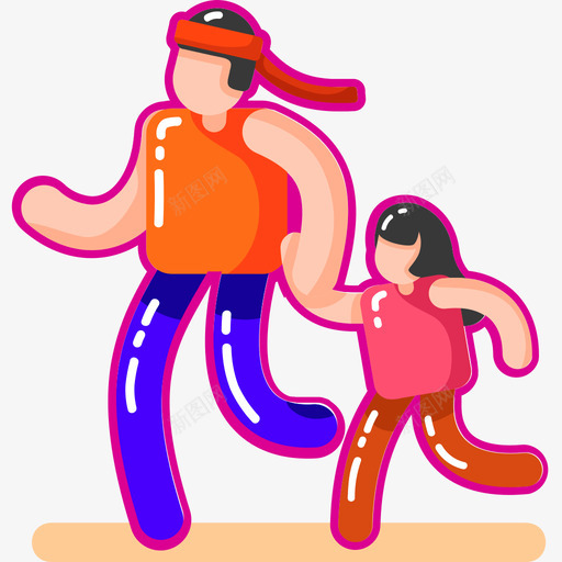 公益助跑svg_新图网 https://ixintu.com 公益 助跑 填充 可爱 多色 商务 圆润 精美