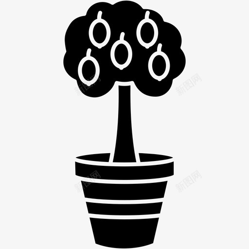 柠檬树柑橘水果svg_新图网 https://ixintu.com 柠檬树 柑橘 水果 植物 盆栽 农业 园艺