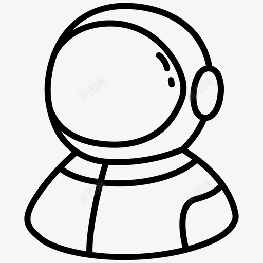 宇航员事业人svg_新图网 https://ixintu.com 太空 宇航员 事业 西装 轮廓