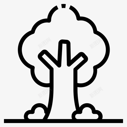树秋天树叶svg_新图网 https://ixintu.com 秋天 树叶 叶子