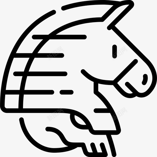特洛伊木马互联网安全68线性svg_新图网 https://ixintu.com 特洛伊木马 互联网 安全 线性