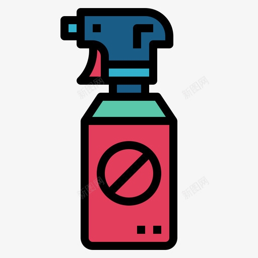 臭虫喷雾宠物爱好者3线性颜色svg_新图网 https://ixintu.com 臭虫 喷雾 宠物 爱好者 线性 颜色