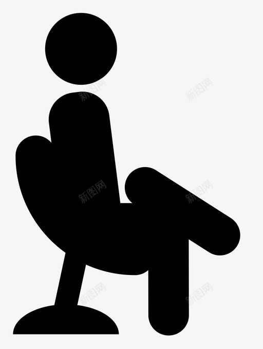 坐着等着svg_新图网 https://ixintu.com 坐着 等着