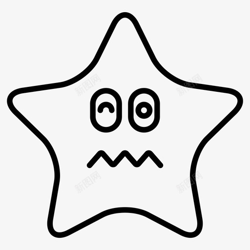 星星表情符号疲惫svg_新图网 https://ixintu.com 表情 符号 星星 疲惫 生病 明星