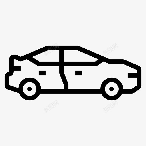 轿车汽车交通工具轮廓图标集svg_新图网 https://ixintu.com 轿车 汽车 交通工具 轮廓 图标
