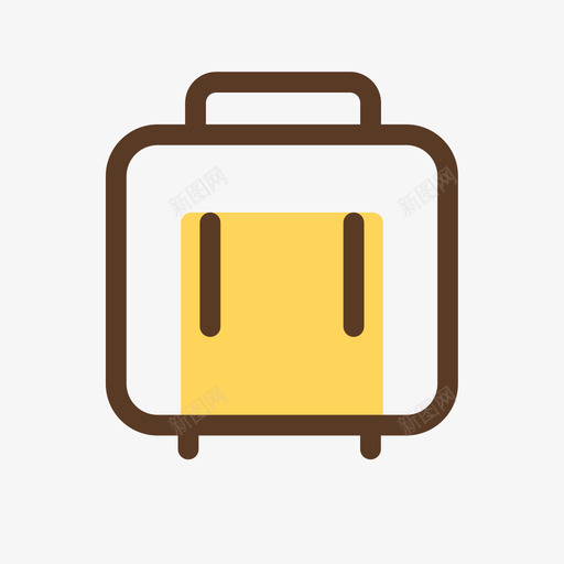 行李svg_新图网 https://ixintu.com 行李 线性 多色 拖箱 行李箱 旅行