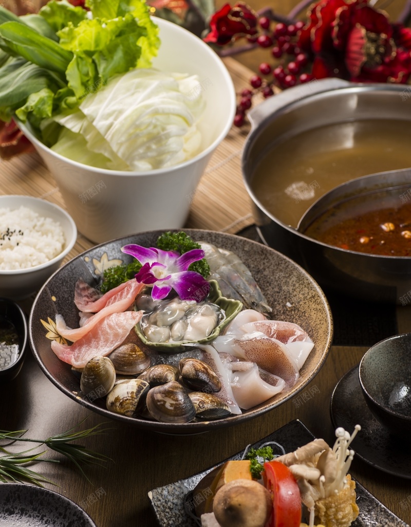 聚会吃火锅火锅火锅小菜鱼肉jpg设计背景_新图网 https://ixintu.com 吃火锅 火锅 火锅小菜 聚会 豆制品 豆腐块 鸡虾鱼肉