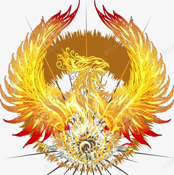 中国凤凰PNGpng免抠素材_新图网 https://ixintu.com 国潮 双11 霜降 重阳节 中国凤凰