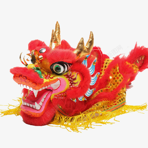 春节装饰舞龙龙头元素png免抠素材_新图网 https://ixintu.com 春节 装饰 舞龙 龙头 元素