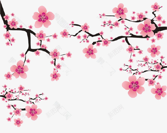 中国风梅花枝头免扣元素png免抠素材_新图网 https://ixintu.com 中国风 梅花 枝头 免扣 元素