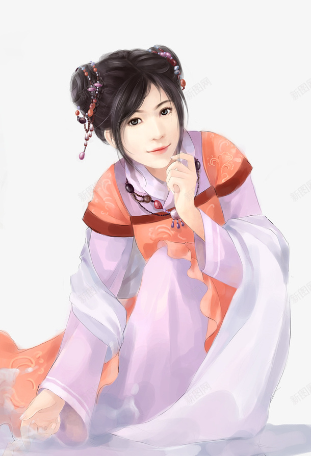 痕迹1616png免抠素材_新图网 https://ixintu.com 古风 女子 唯美 手绘
