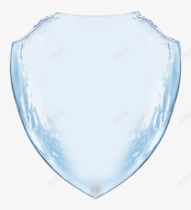 模拟水循环盾牌png免抠素材_新图网 https://ixintu.com 水 流水 水盾牌 蓝色