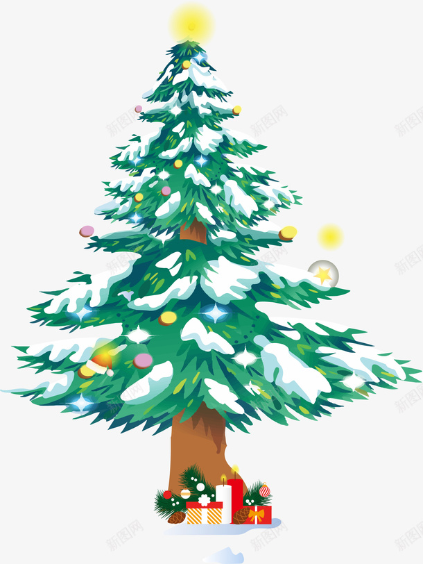 圣诞树圣诞节png免抠素材_新图网 https://ixintu.com 下雪 圣诞 圣诞树 圣诞节 圣诞节常用素材 落雪圣诞树