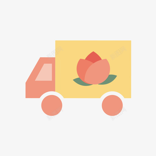 鲜花速递svg_新图网 https://ixintu.com 鲜花速递 扁平 多色