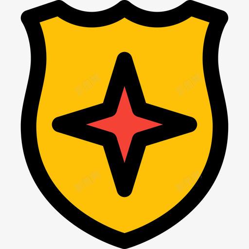 警察徽章22线颜色svg_新图网 https://ixintu.com 警察 徽章 颜色