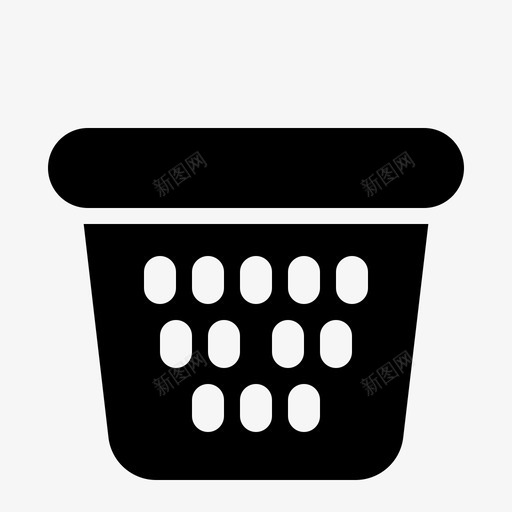 衣服篮干净的脏的衣服svg_新图网 https://ixintu.com 衣服 干净 洗的 固体