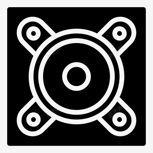 扬声器音频音乐svg_新图网 https://ixintu.com 扬声器 音频 音乐 声音 立体声 电子元件 符号