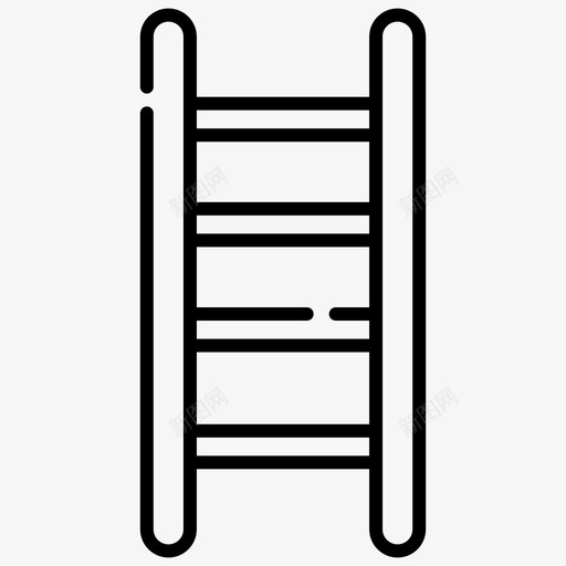 梯子电工26轮廓svg_新图网 https://ixintu.com 梯子 电工 轮廓