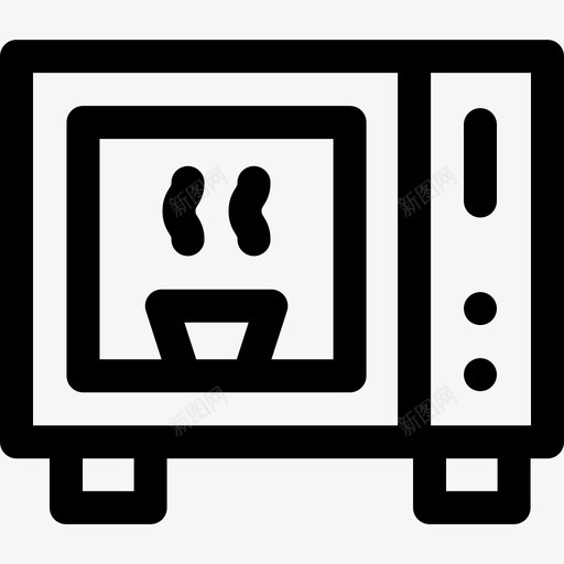 微波炉家用电器31线性svg_新图网 https://ixintu.com 微波炉 家用电器 线性