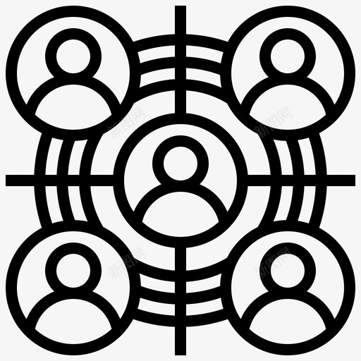 客户细分分析组svg_新图网 https://ixintu.com 客户 细分 分析 目标 数字 经济