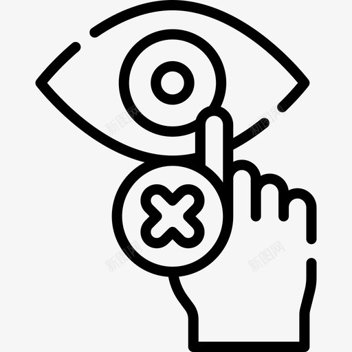 请勿触摸covid保护措施1线性svg_新图网 https://ixintu.com 请勿 触摸 covid 保护 措施 线性
