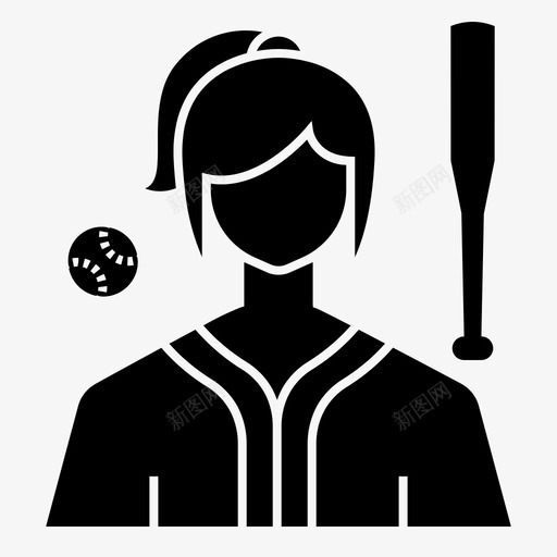 棒球阿凡达体育svg_新图网 https://ixintu.com 体育 棒球 阿凡 棍棒 头像