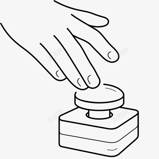 急停按钮手svg_新图网 https://ixintu.com 急停 按钮 开关