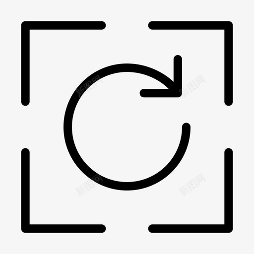 恢复右旋转svg_新图网 https://ixintu.com 恢复 旋转 界面 基本 字形