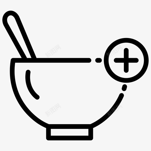 添加食物添加到购物车食品应用程序svg_新图网 https://ixintu.com 添加 食物 食品 应用程序 加到 购物车 订单 轮廓 笔划