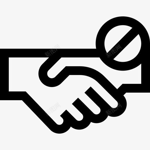 不握手冠状病毒预防8直线型svg_新图网 https://ixintu.com 握手 冠状 病毒 预防 直线 线型