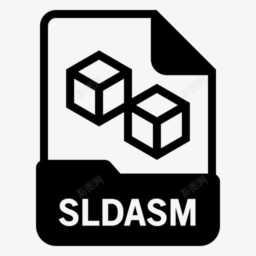 sldasm文档文件svg_新图网 https://ixintu.com 文件 格式 sldasm 文档 3d 图形