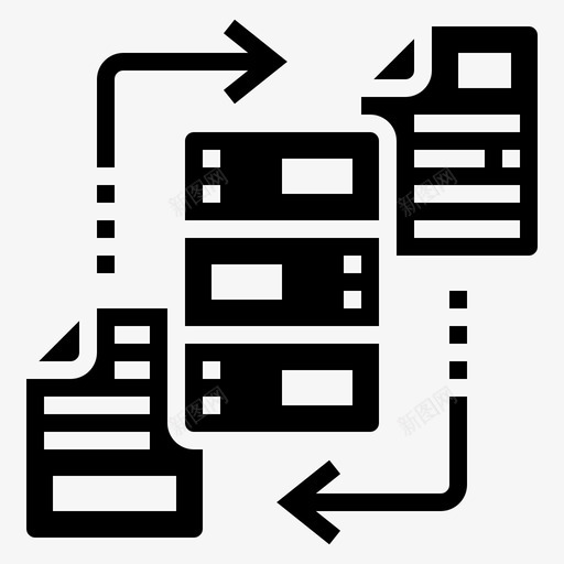 数据同步备份复制svg_新图网 https://ixintu.com 数据 同步 备份 复制 链接 技术 LYPH 0000030