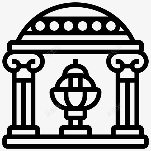 建筑古代柱子svg_新图网 https://ixintu.com 建筑 希腊语 古代 柱子 古希