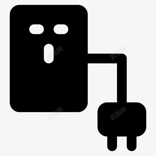 电插头连接电svg_新图网 https://ixintu.com 插头 连接 开关