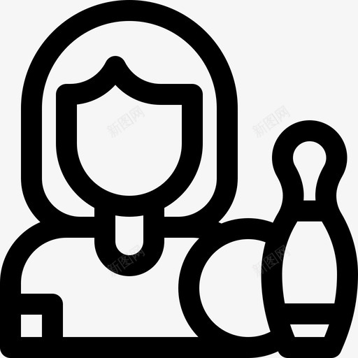 保龄球体育化身26直线型svg_新图网 https://ixintu.com 保龄球 体育 化身 直线 线型