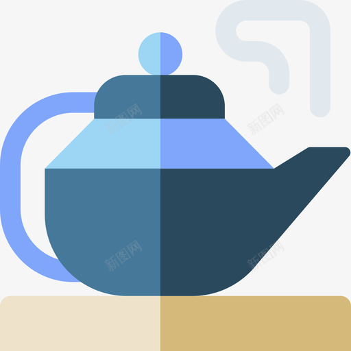 茶壶家用器具32扁平svg_新图网 https://ixintu.com 茶壶 家用 器具 扁平