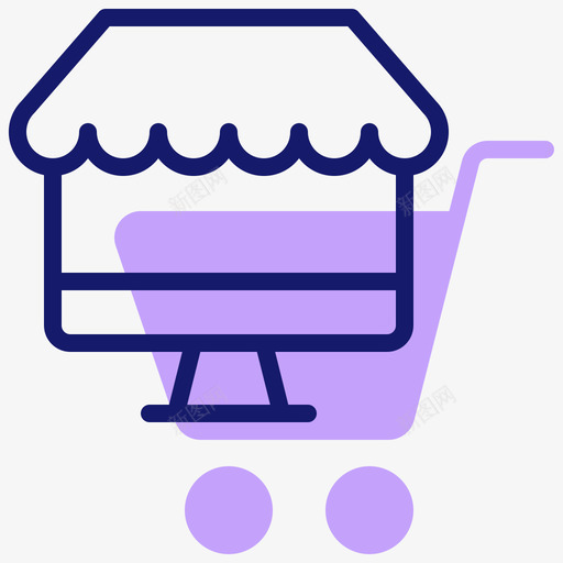 网上商店数字商务6线颜色svg_新图网 https://ixintu.com 网上商店 数字 商务 颜色