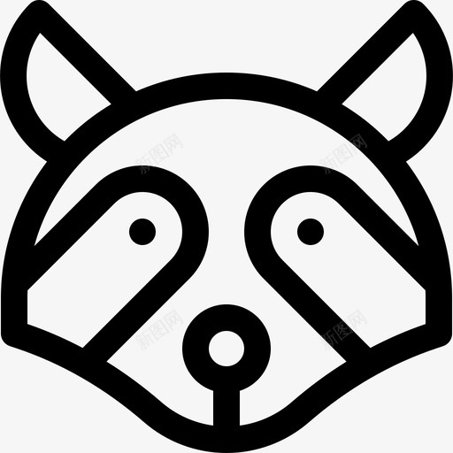 浣熊冬季自然21直系svg_新图网 https://ixintu.com 浣熊 冬季 自然 直系