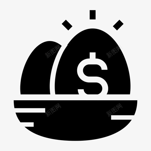 基金商业鸡蛋svg_新图网 https://ixintu.com 商业 金融 基金 鸡蛋 投资