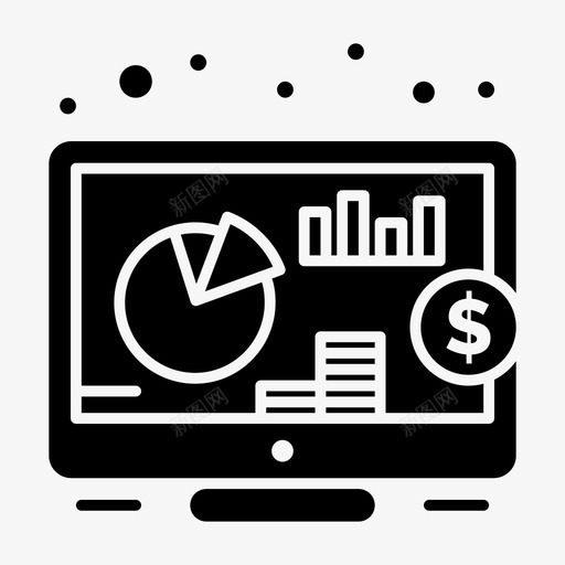投资回报搜索引擎优化svg_新图网 https://ixintu.com 投资 回报 搜索引擎 优化 坚实 字形