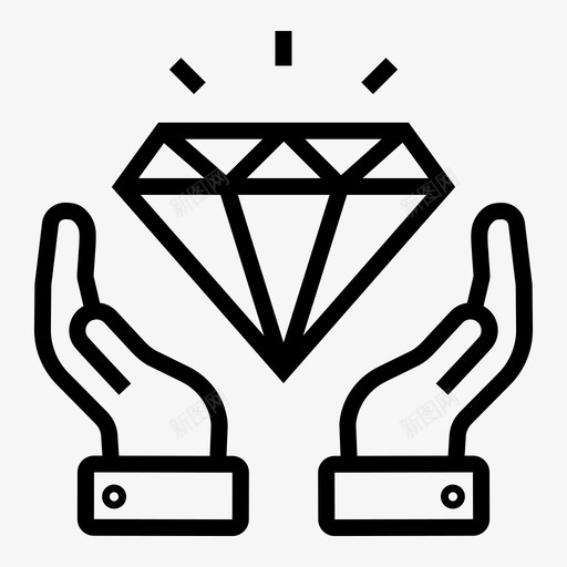 护理商业钻石svg_新图网 https://ixintu.com 商业 护理 钻石 保护 安全 金融