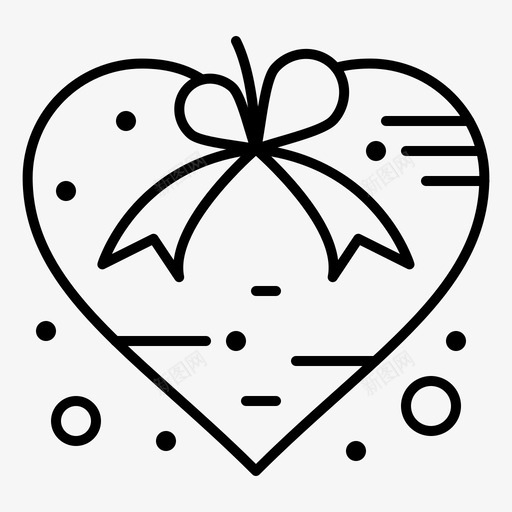 情人节情人节礼物丝带svg_新图网 https://ixintu.com 情人节 礼物 丝带