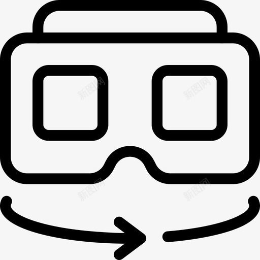 旋转锁虚拟现实125线性svg_新图网 https://ixintu.com 旋转 虚拟现实 线性